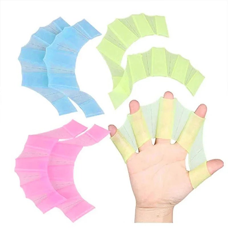 Silicone Swimming Fins Flipper Men Women Child Swim Pool Sport Professional Training Finger Hand Webbed Gloves Paddles EquipmentEstaliosFitEstaliosFit184218504;2026052;1777703717z1Ryr