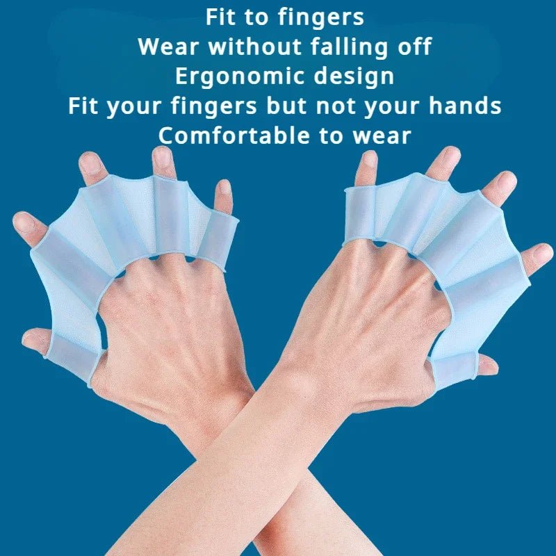 Silicone Swimming Fins Flipper Men Women Child Swim Pool Sport Professional Training Finger Hand Webbed Gloves Paddles EquipmentEstaliosFitEstaliosFit184218504;2026052;1777703717z1Ryr