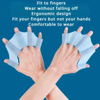 Silicone Swimming Fins Flipper Men Women Child Swim Pool Sport Professional Training Finger Hand Webbed Gloves Paddles EquipmentEstaliosFitEstaliosFit184218504;2026052;1777703717z1Ryr