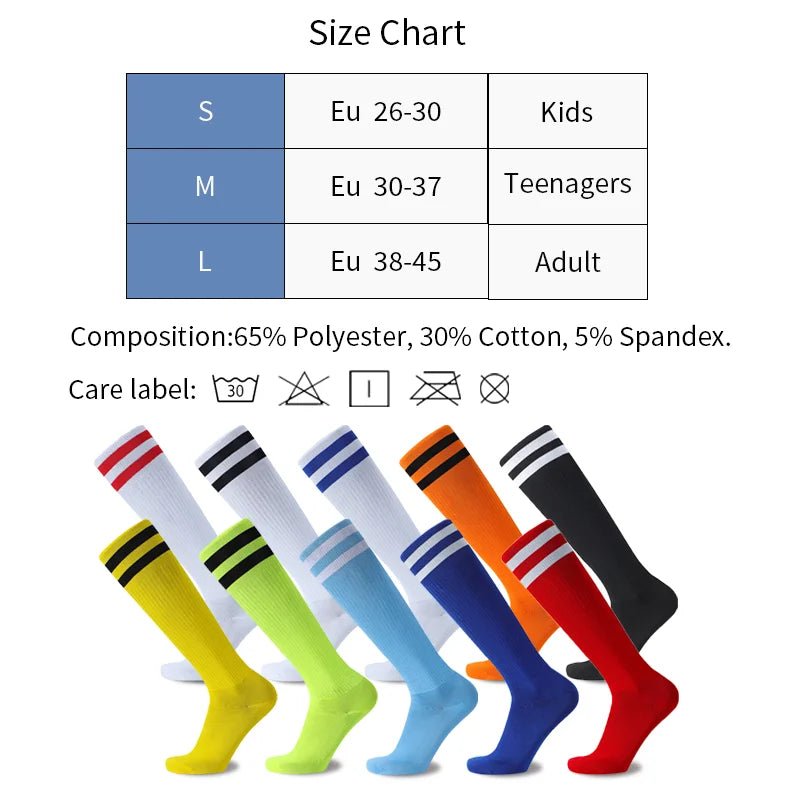 Striped Athletic Over the Calf Sports Socks for All AgesEstaliosFitEstaliosFit184218021;2026052;1777703556KWNRM