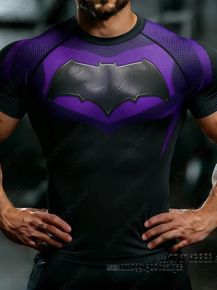 Summer New DC Comic Batman Print Fitness Tshirt For Men Summer Slim Fit Gym Workout Tees Muscle Tops Batman T-shirts Man ClothesEstaliosFitEstaliosFit184449281;2026057;1778180375Go7NI