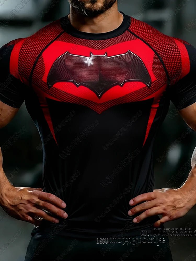 Summer New DC Comic Batman Print Fitness Tshirt For Men Summer Slim Fit Gym Workout Tees Muscle Tops Batman T-shirts Man ClothesEstaliosFitEstaliosFit184449282;2026057;1778180375m4W0j