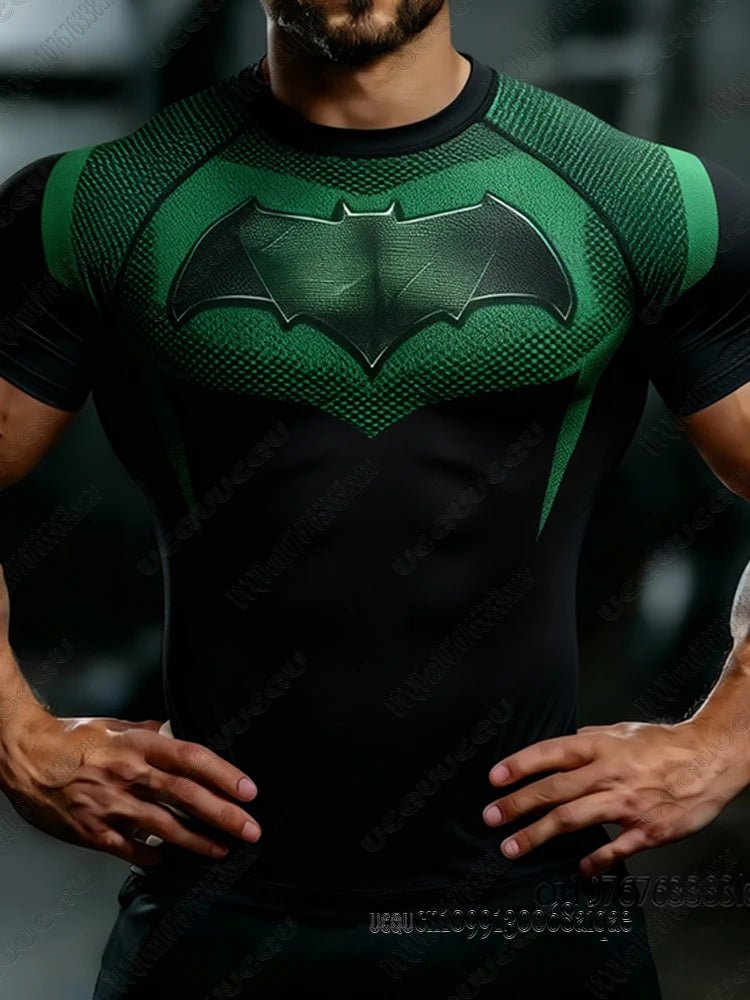 Summer New DC Comic Batman Print Fitness Tshirt For Men Summer Slim Fit Gym Workout Tees Muscle Tops Batman T-shirts Man ClothesEstaliosFitEstaliosFit184449279;2026057;1778180375zA0rc