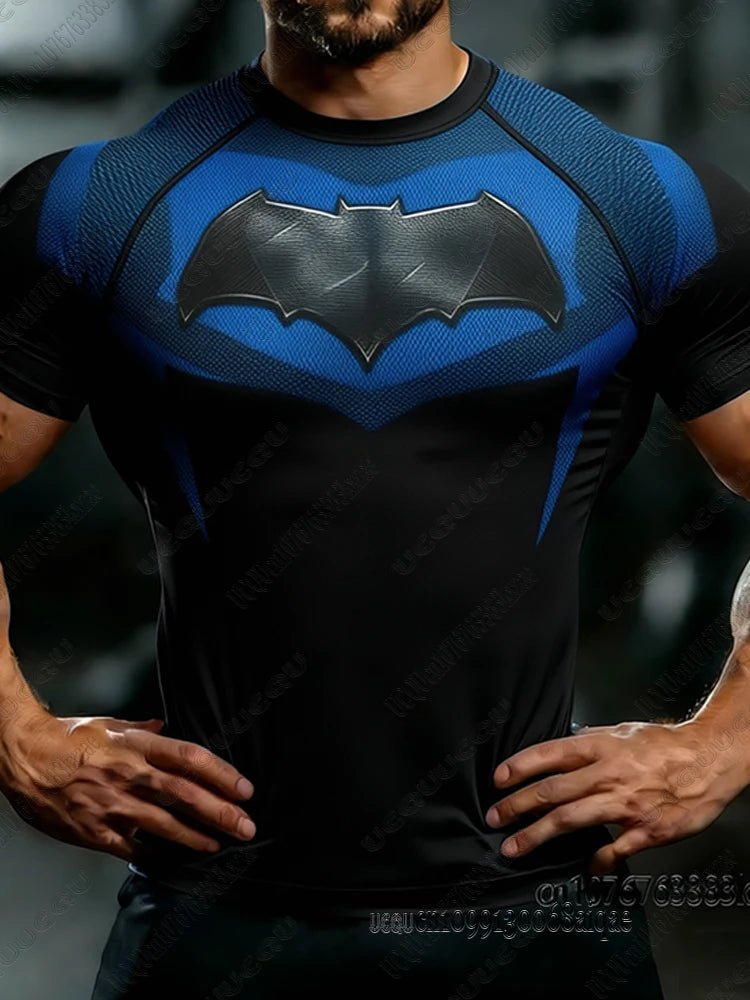 Summer New DC Comic Batman Print Fitness Tshirt For Men Summer Slim Fit Gym Workout Tees Muscle Tops Batman T-shirts Man ClothesEstaliosFitEstaliosFit184449280;2026057;1778180375zyYmY