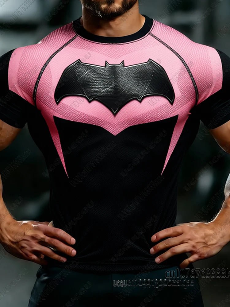 Summer New DC Comic Batman Print Fitness Tshirt For Men Summer Slim Fit Gym Workout Tees Muscle Tops Batman T-shirts Man ClothesEstaliosFitEstaliosFit184449278;2026057;1778180375ovMKr