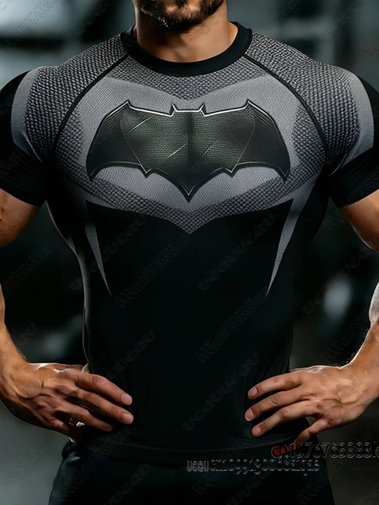 Summer New DC Comic Batman Print Fitness Tshirt For Men Summer Slim Fit Gym Workout Tees Muscle Tops Batman T-shirts Man ClothesEstaliosFitEstaliosFit184449283;2026057;1778180375arlyb