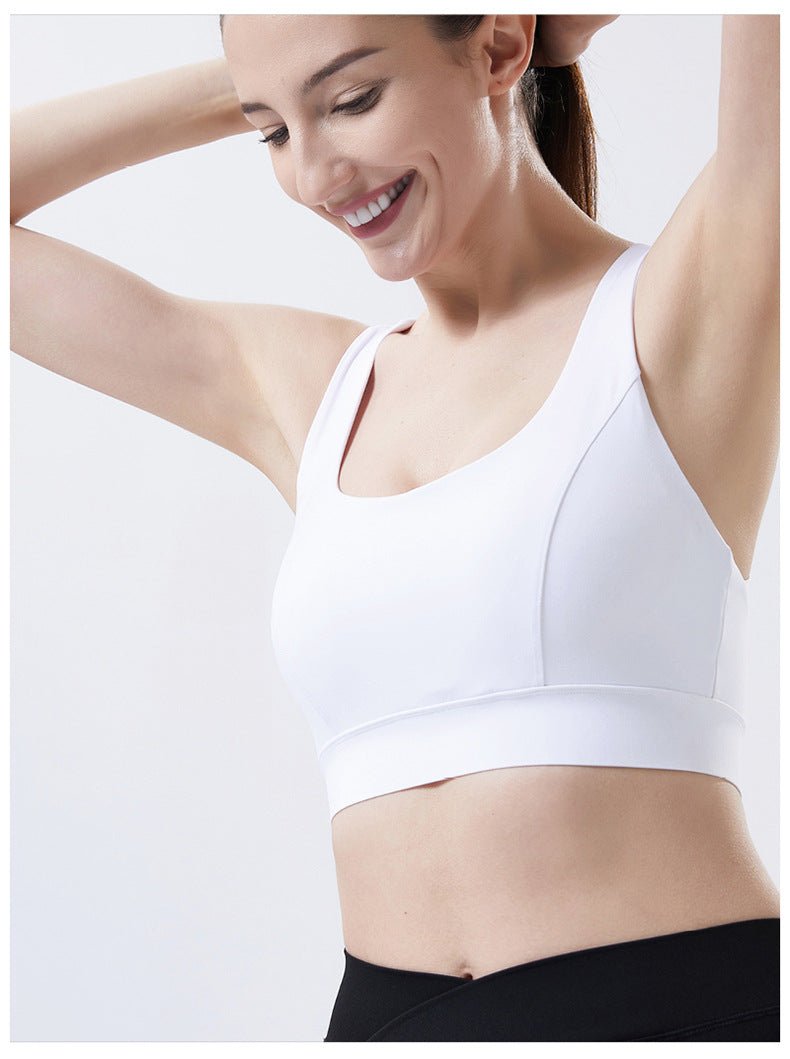 Summer oversized adjustable breastplate integrated chest pad yoga beauty back bra fitness fitness and sports bra for women.