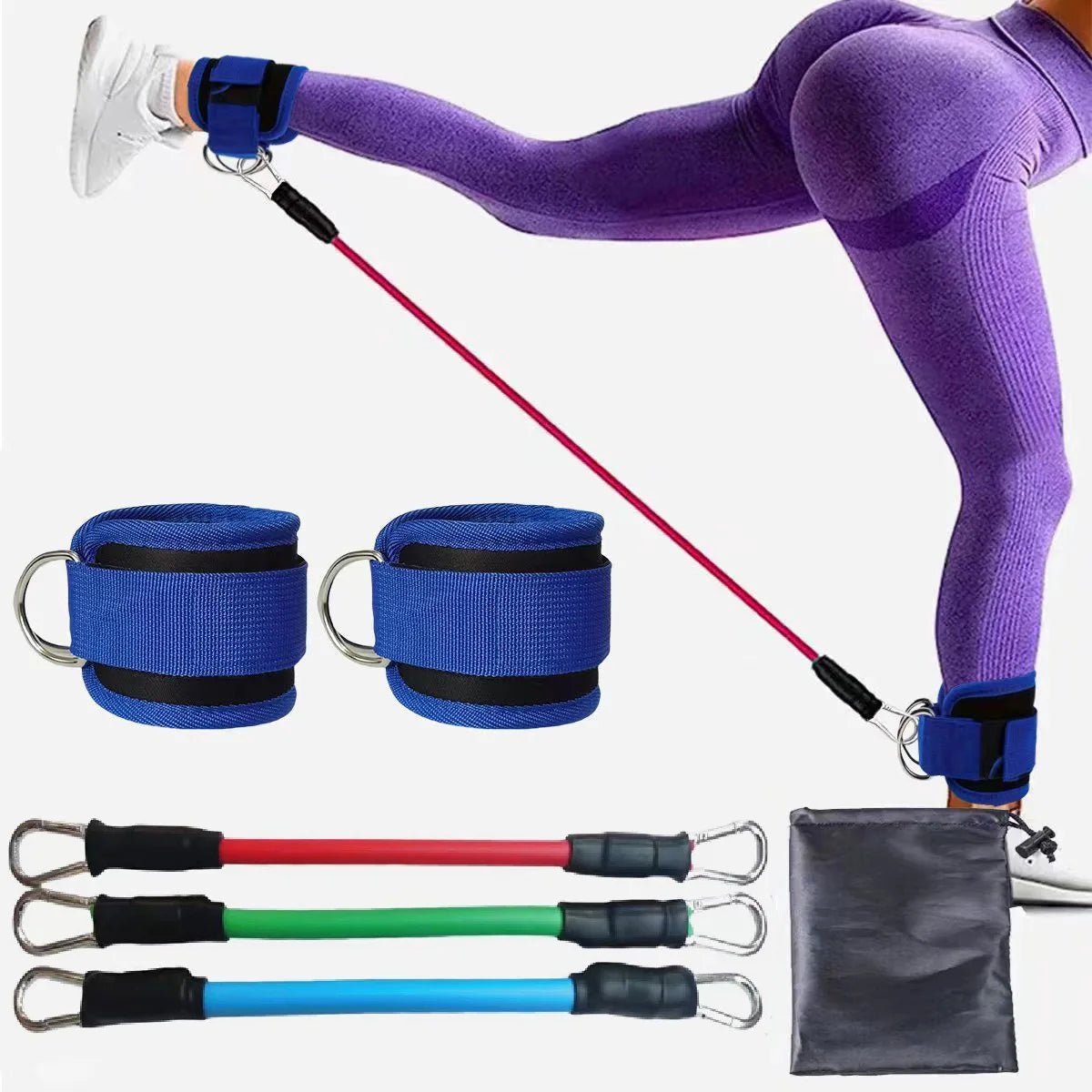TPE Resistance Bands Ankle Straps Fitness Booty Band Squat Glute Workout Yoga Gym Equipment Guard Leg Strength Safety ExtensionsEstaliosFitEstaliosFit184448137;2026057;17781802094aLu3