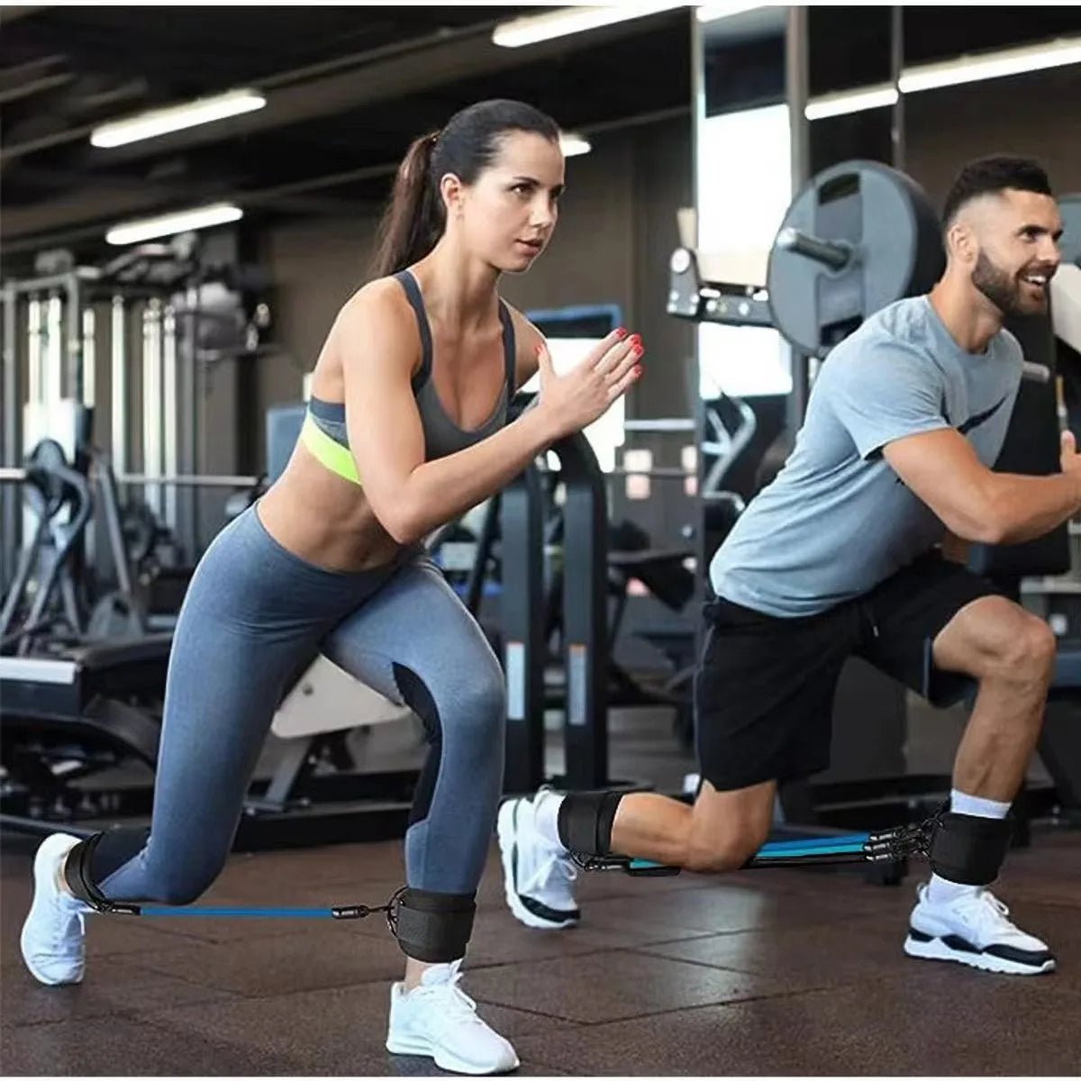 TPE Resistance Bands Ankle Straps Fitness Booty Band Squat Glute Workout Yoga Gym Equipment Guard Leg Strength Safety ExtensionsEstaliosFitEstaliosFit184448139;2026057;1778180209meuTU