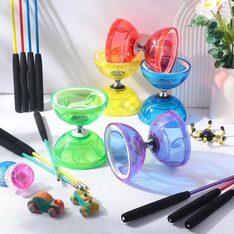 Triple Bearing Diabolo Chinese Yoyo Set with LED LightsEstaliosFitEstaliosFit184217932;2026052;1777703510EJEyl