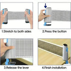 Universal Retractable Ping Pong Net Portable Table Tennis Training Net Rack Anywhere Retractable Net Rack Exercise EquipmentsEstaliosFitEstaliosFit183652050;20260421;1776809355DTQXR