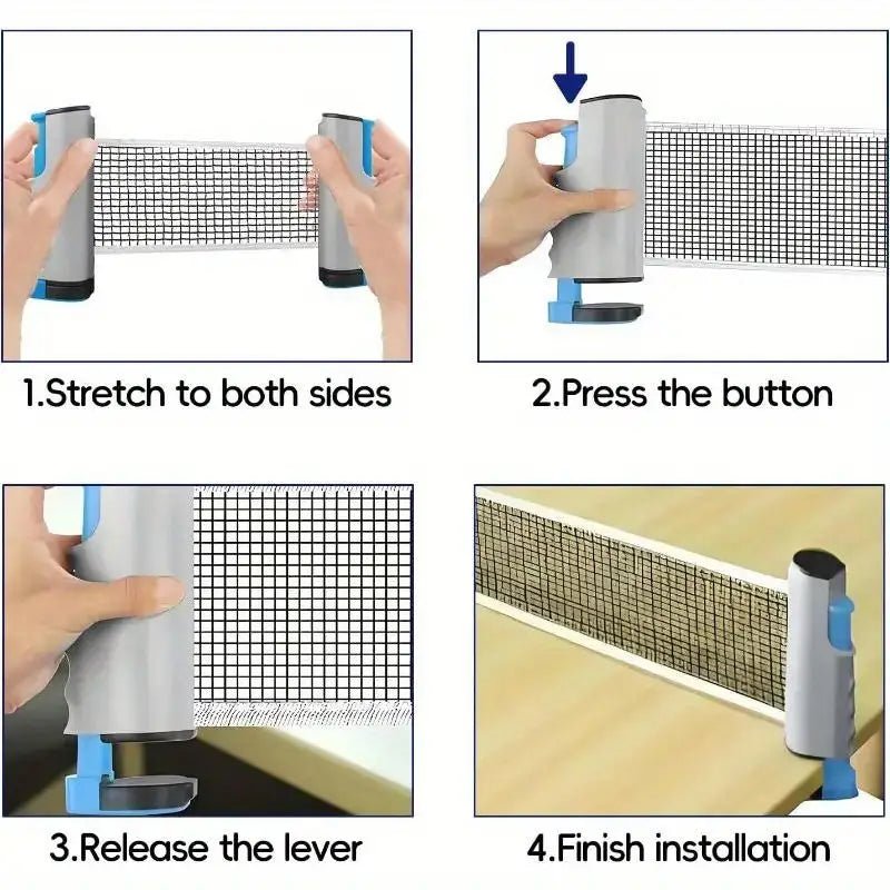 Universal Retractable Ping Pong Net Portable Table Tennis Training Net Rack Anywhere Retractable Net Rack Exercise EquipmentsEstaliosFitEstaliosFit183652043;20260421;1776809355OHsWf