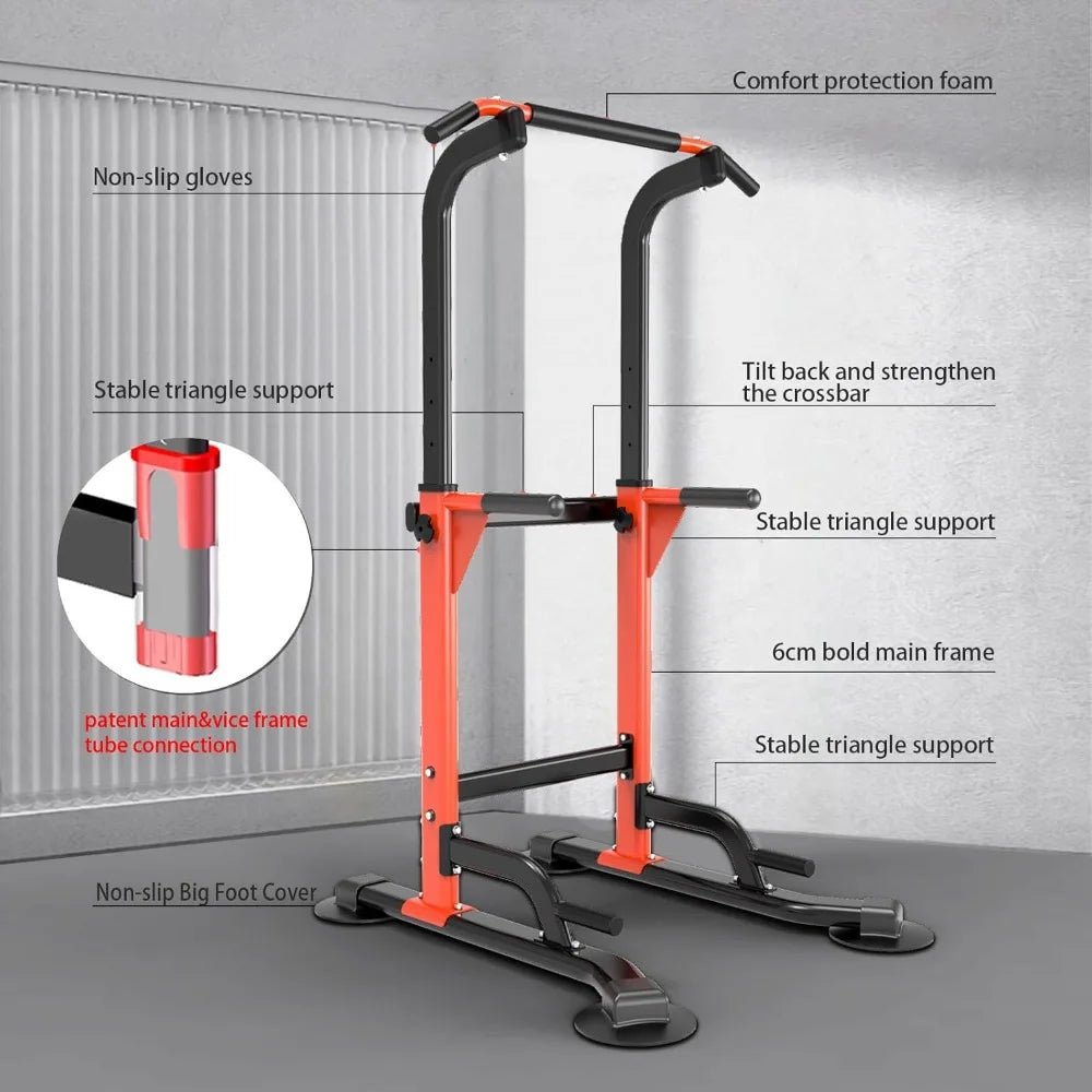 US Shipping Pull Up Dip Station for Home Gym Strength Training Fitness Workout Equipment for Chin Ups Push Ups DipsEstaliosFitEstaliosFit184447943;2026057;1778180029MXFqb