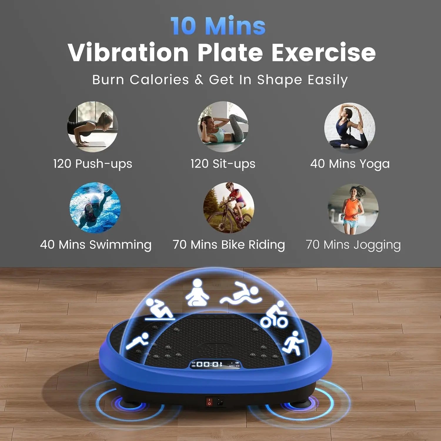Vibrating Fitness Platform For Lymphatic Drainage, Full Body Shaker Workout Equipment, BluetooEstaliosFitEstaliosFit184448026;2026057;1778180097GZgmo