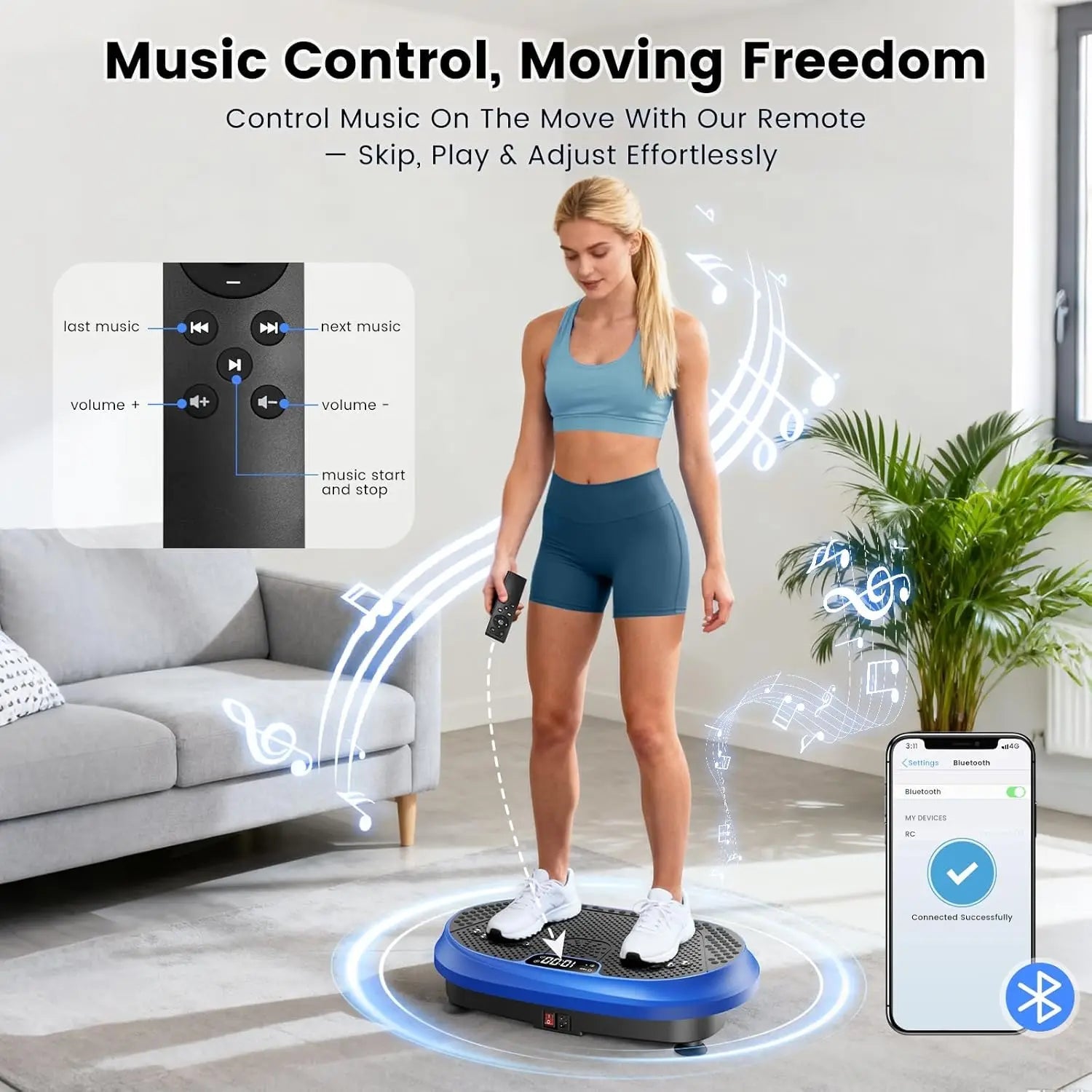 Vibrating Fitness Platform For Lymphatic Drainage, Full Body Shaker Workout Equipment, BluetooEstaliosFitEstaliosFit184448026;2026057;1778180097GZgmo