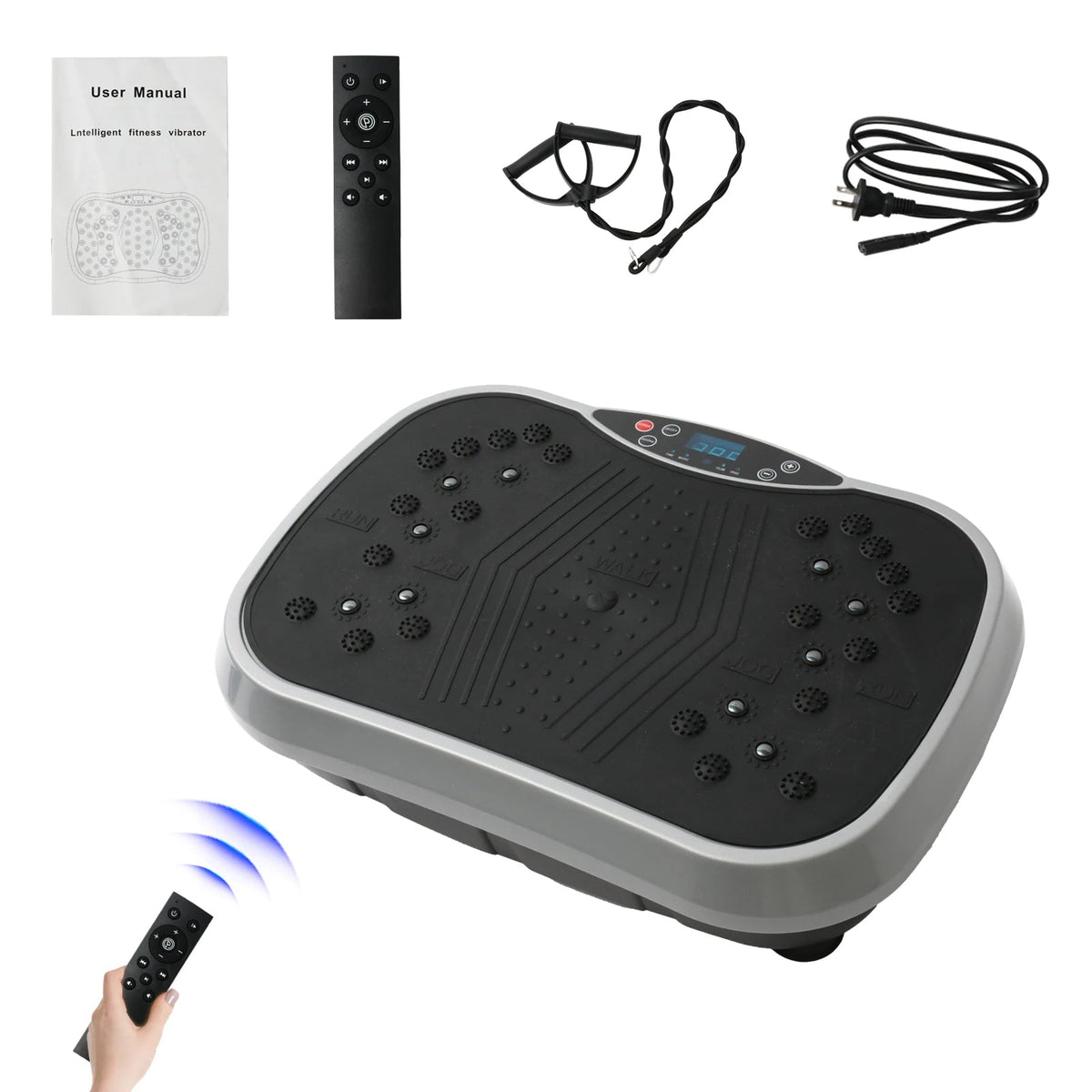 Vibration Plate Exercise Machine Fat - Burning Home Fitness Fat Slinger Shaping Whole Body Workout Portable Fitness EquipmentEstaliosFitEstaliosFit184448182;2026057;17781802422kEqW