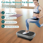Vibration Plate Exercise Machine Fat - Burning Home Fitness Fat Slinger Shaping Whole Body Workout Portable Fitness EquipmentEstaliosFitEstaliosFit184448185;2026057;1778180242JPxE0