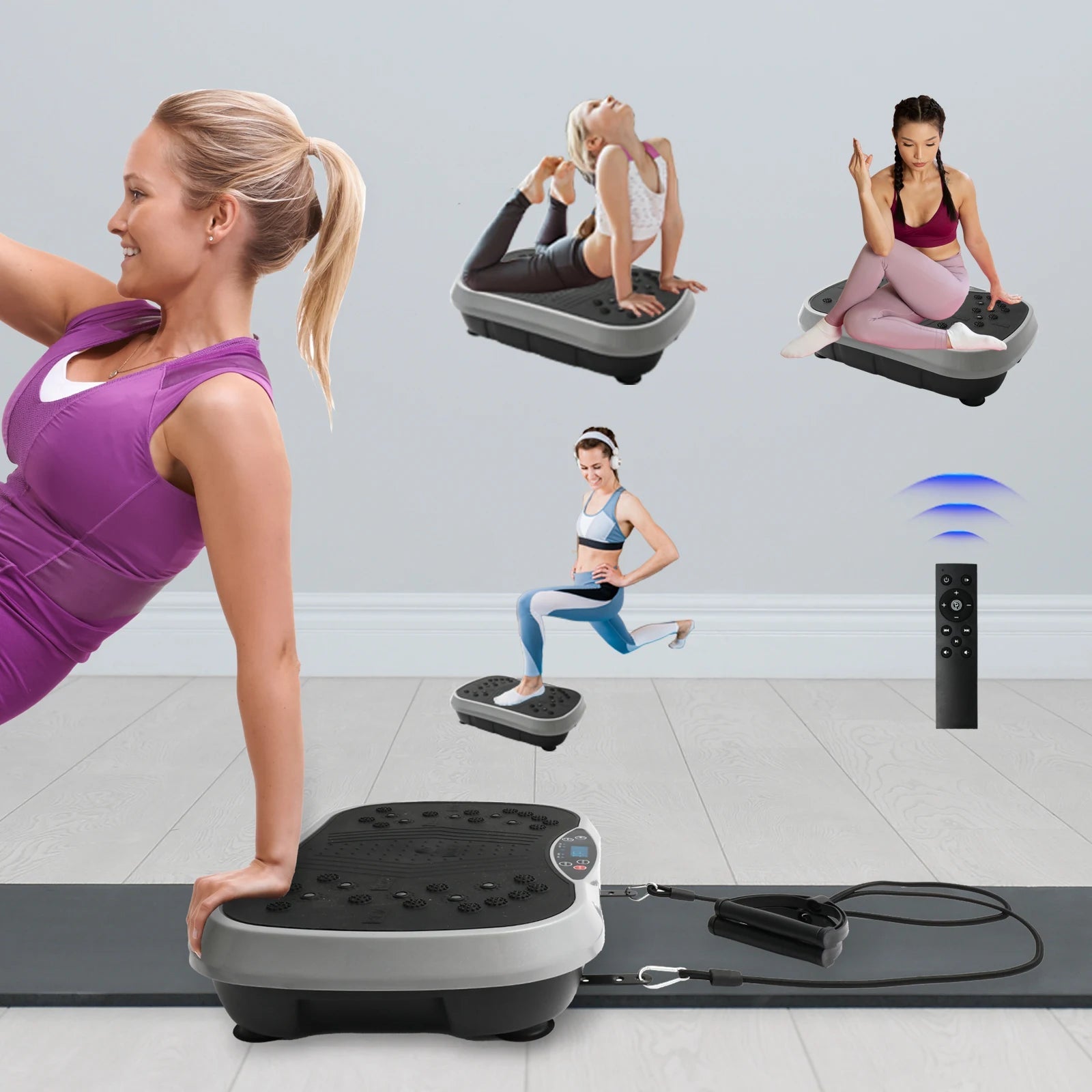Vibration Plate Exercise Machine Fat - Burning Home Fitness Fat Slinger Shaping Whole Body Workout Portable Fitness EquipmentEstaliosFitEstaliosFit184448185;2026057;1778180242JPxE0