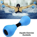 Water Dumbbells Aquatic Exercise Pool Fitness Equipment Blue Foam Water Aerobic Exercise Fitness Equipment.
