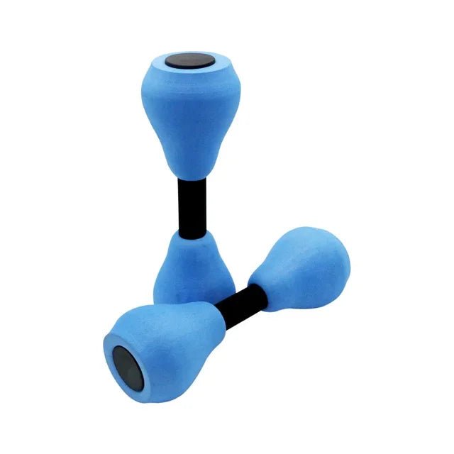 Water Dumbbells Aquatic Exercise Pool Fitness Equipment Blue Foam Water Aerobic Exercise Fitness Equipment.