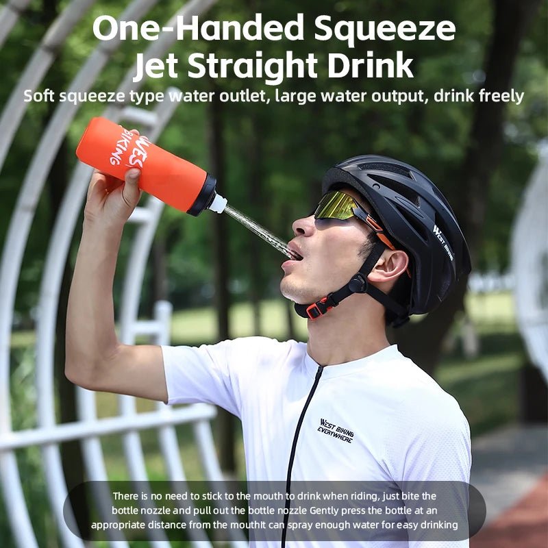 WEST BIKING Cycling Water Bottle 620 - 750ML Portable Sports Soft Flask MTB Road Bike Bottle Running Gym Fitness Bottle 6 ColorsEstaliosFitEstaliosFit183652489;20260421;1776809385VeMS8