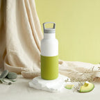 White - Avocado 16 OzHYDY® Reusable Water Bottles With InfuserBottleEstaliosFitBWS_P3975US
