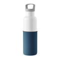 White - Navy Blue 20 OzHYDY® Reusable Water Bottles With InfuserBottleEstaliosFitBW_P302U