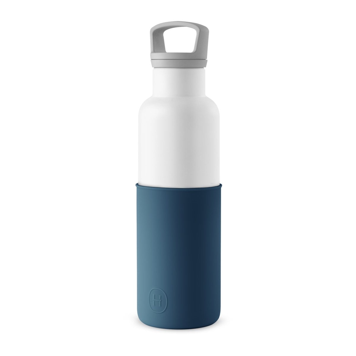 White - Navy Blue 20 OzHYDY® Reusable Water Bottles With InfuserBottleEstaliosFitBW_P302U