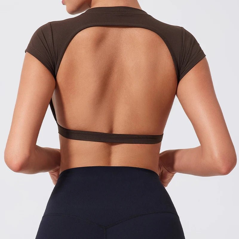 Womens Backless Quick Dry Crop Top for Yoga FitnessEstaliosFitEstaliosFit184217670;2026052;1777703463i7QmE