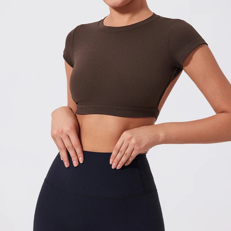 Womens Backless Quick Dry Crop Top for Yoga FitnessEstaliosFitEstaliosFit184217670;2026052;1777703463i7QmE