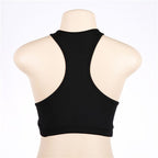 Women's Black Mesh Yoga Tank Top — Workout Sport Top.