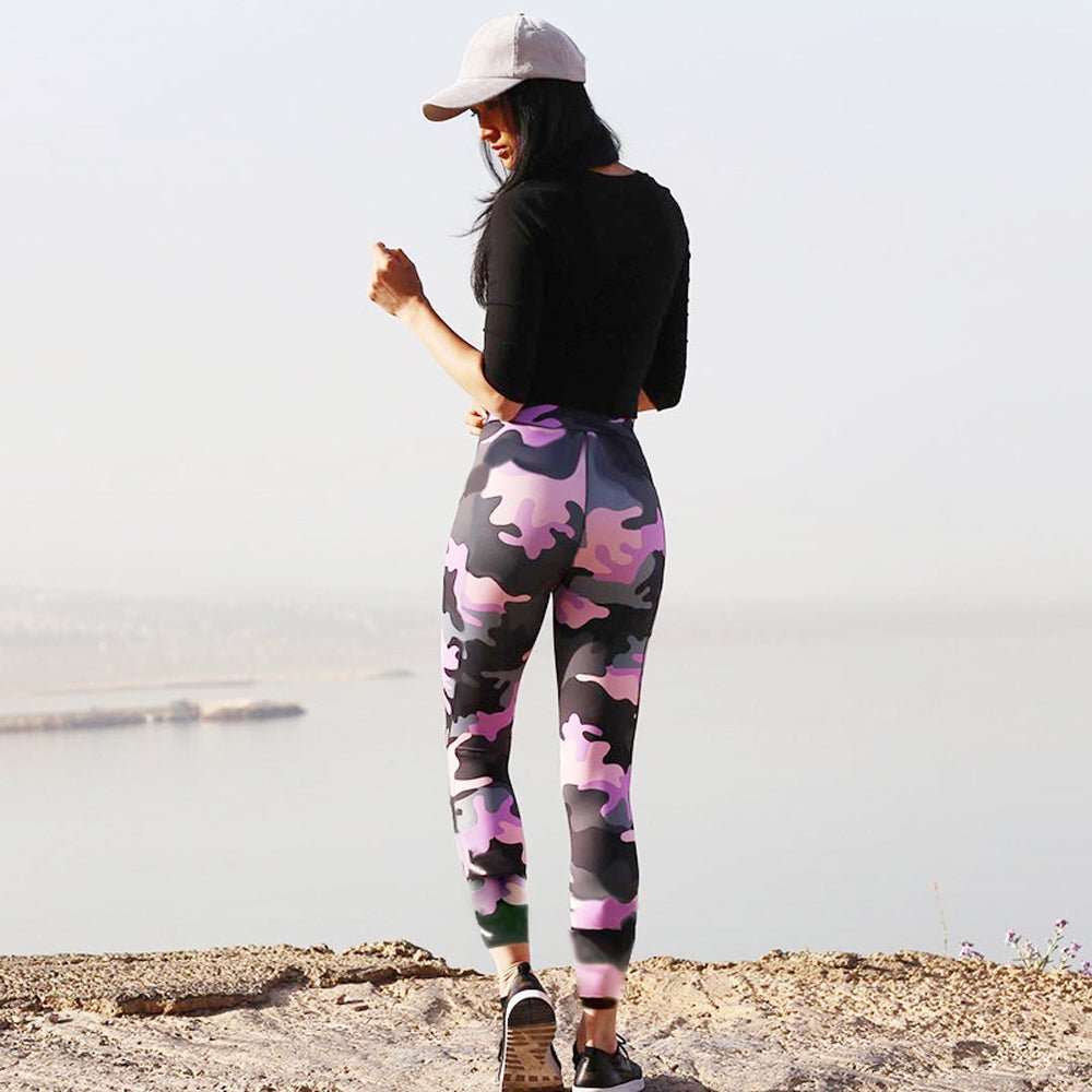 Women's Camo High-Waist Workout Leggings.