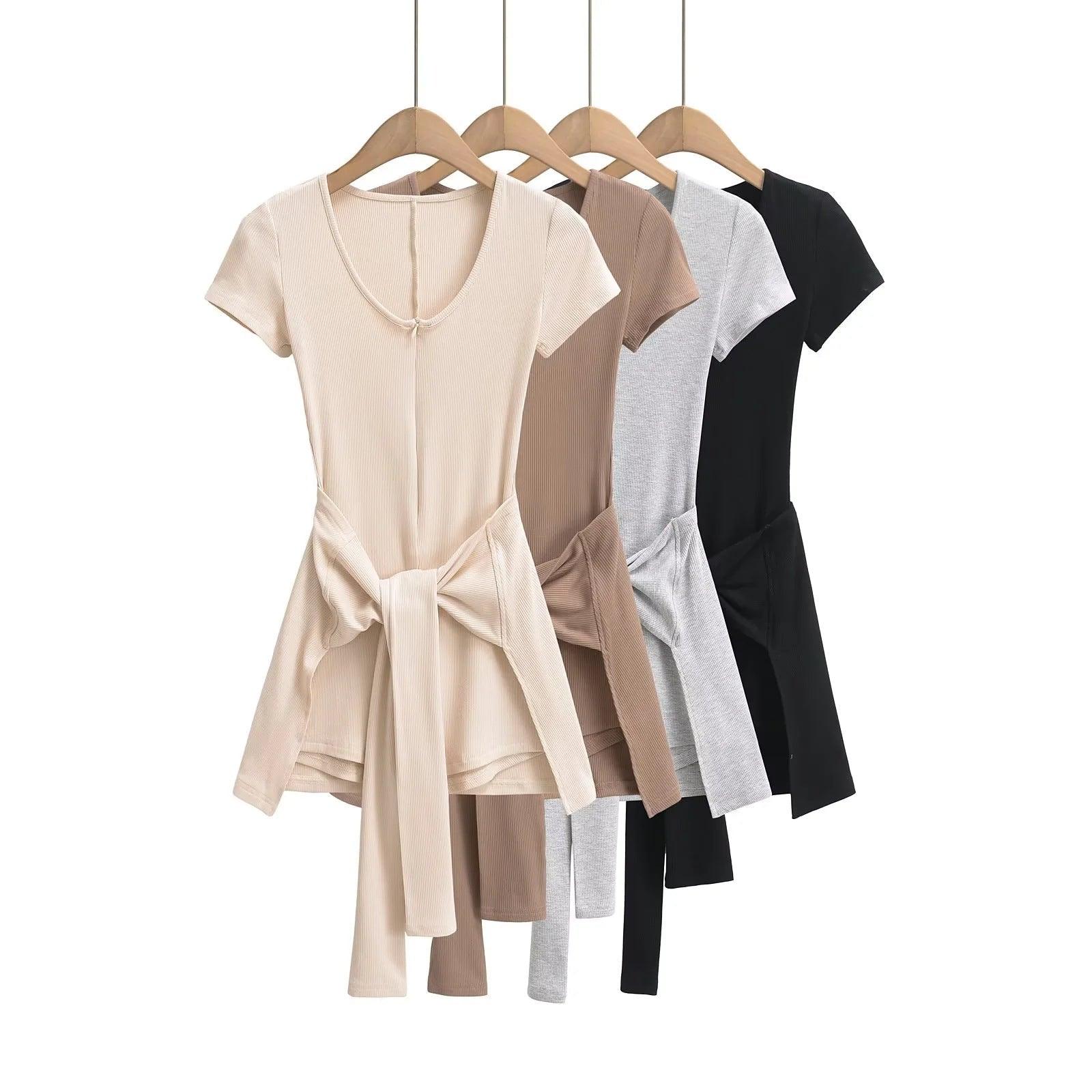 Women's Deep V-Neck Fitness Jumpsuit.