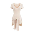 Women's Deep V-Neck Fitness Jumpsuit.