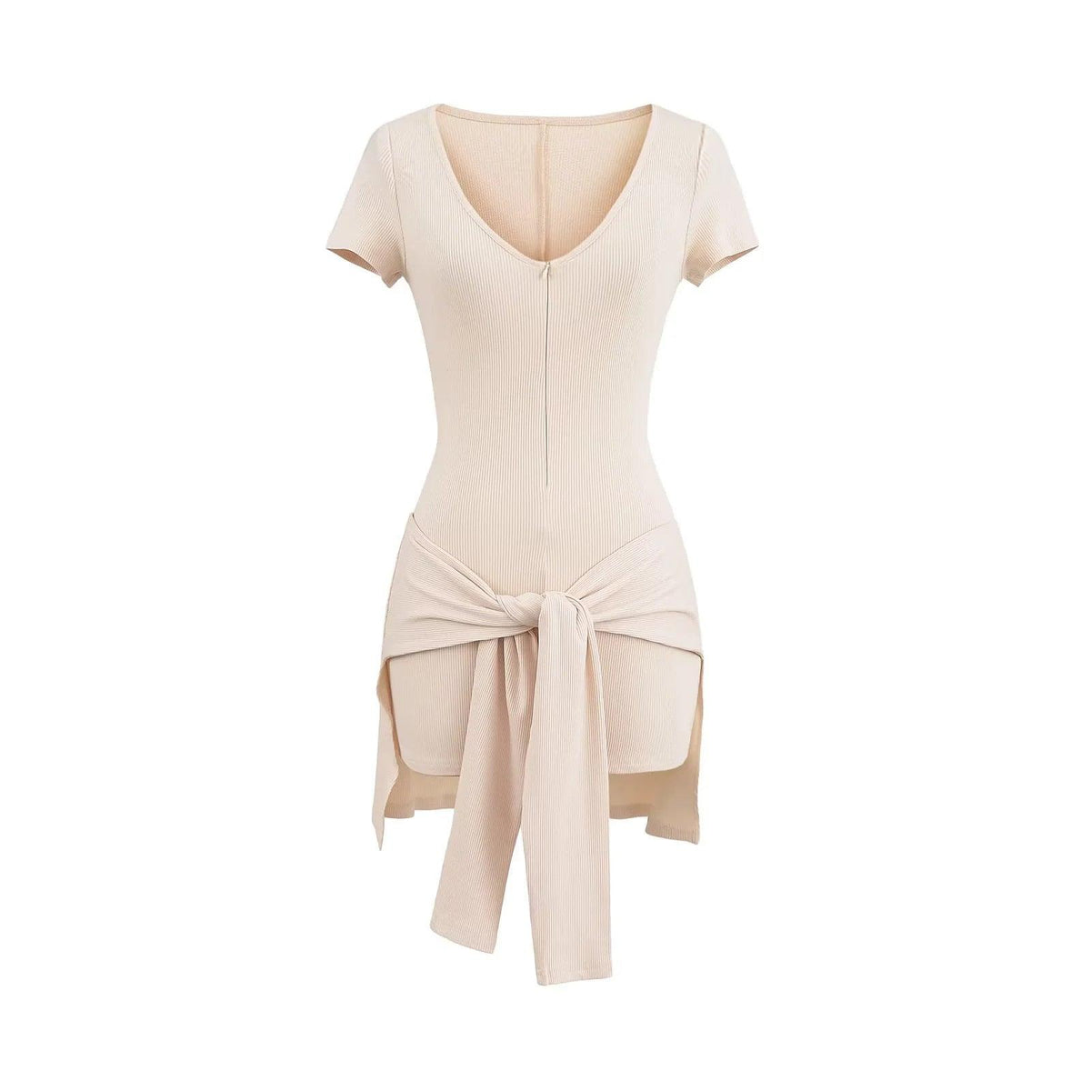 Women's Deep V-Neck Fitness Jumpsuit.
