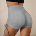 Women's High-Waist Yoga Shorts Set — Breathable Cotton Blend Activewear.