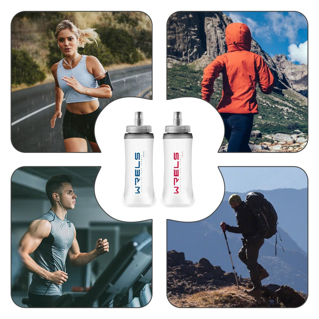 WRELS Sports Water Bottles BPA - Free Collapsible Soft Flask Running Camping Hiking Hydro Flask Soft Water Bottle for HydrationEstaliosFitEstaliosFit183652039;20260421;1776809352DKWqz
