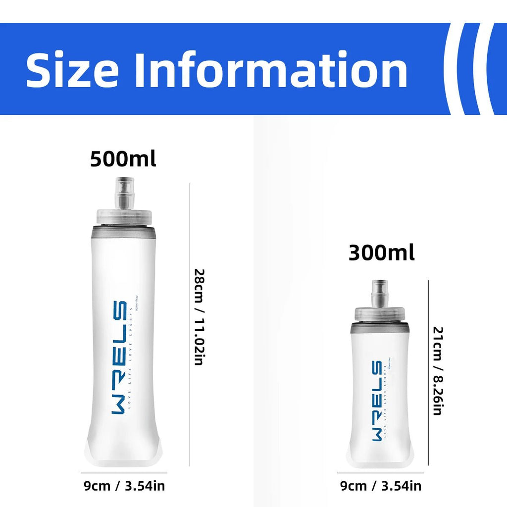 WRELS Sports Water Bottles BPA - Free Collapsible Soft Flask Running Camping Hiking Hydro Flask Soft Water Bottle for HydrationEstaliosFitEstaliosFit183652039;20260421;1776809352DKWqz
