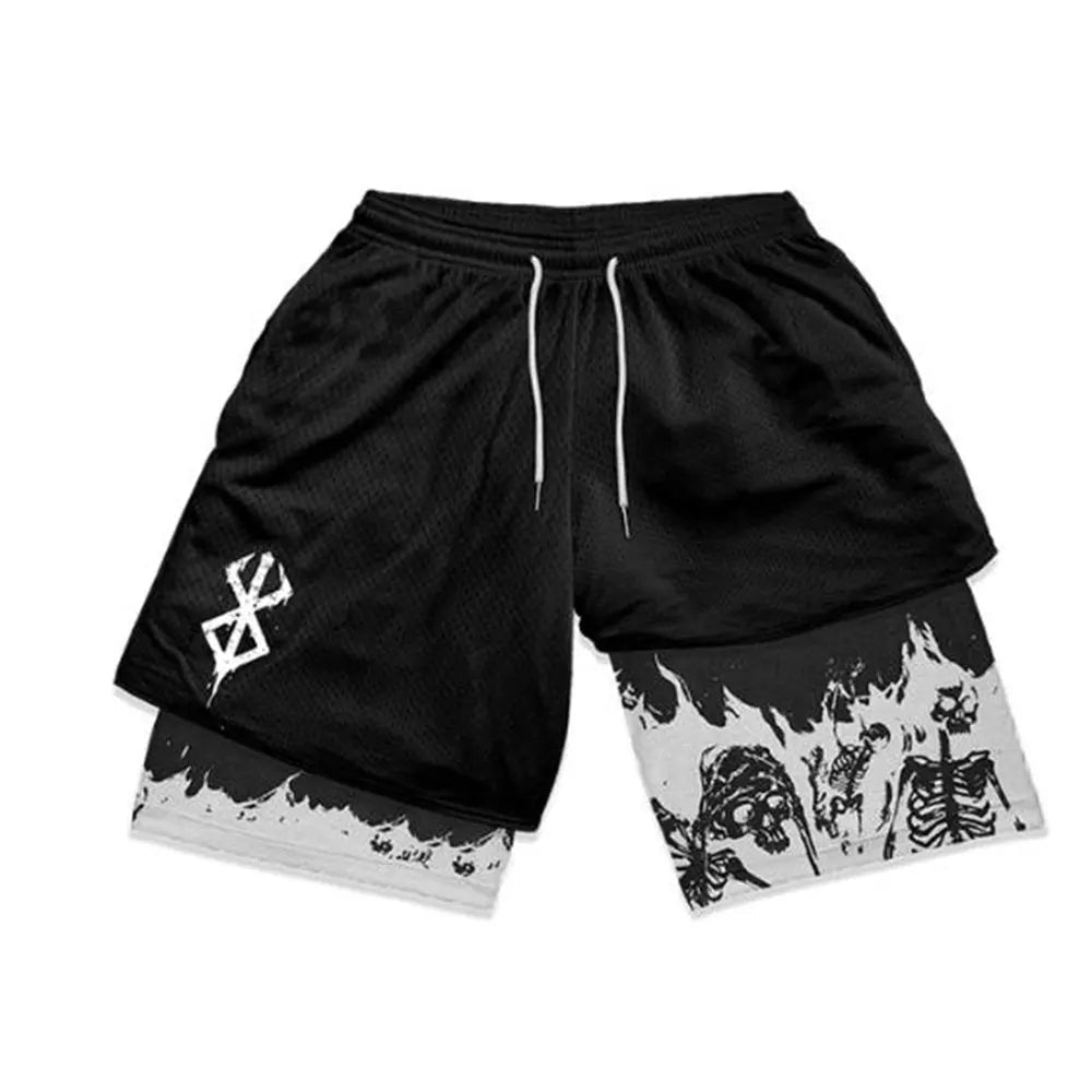 Y2K Summer Men Streetwear Anime Berserk Oversize Active Athletic Gym Short Pants Training Fitness Workout Track Shorts ClothesEstaliosFitEstaliosFit184448852;2026057;17781803502U8xE