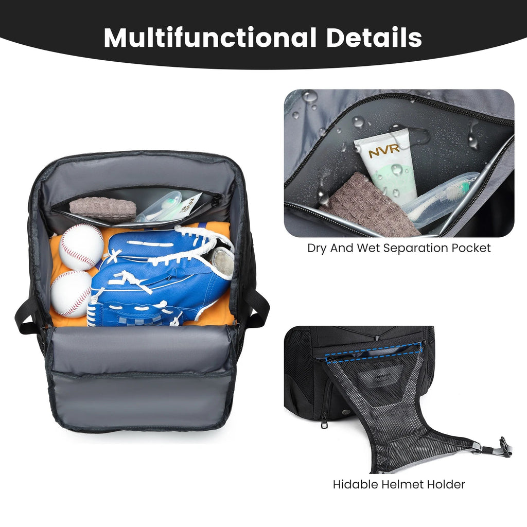 Youth Baseball Equipment Backpack with Dedicated Shoe CompartmentEstaliosFitEstaliosFit184218377;2026052;1777703623BAOI6