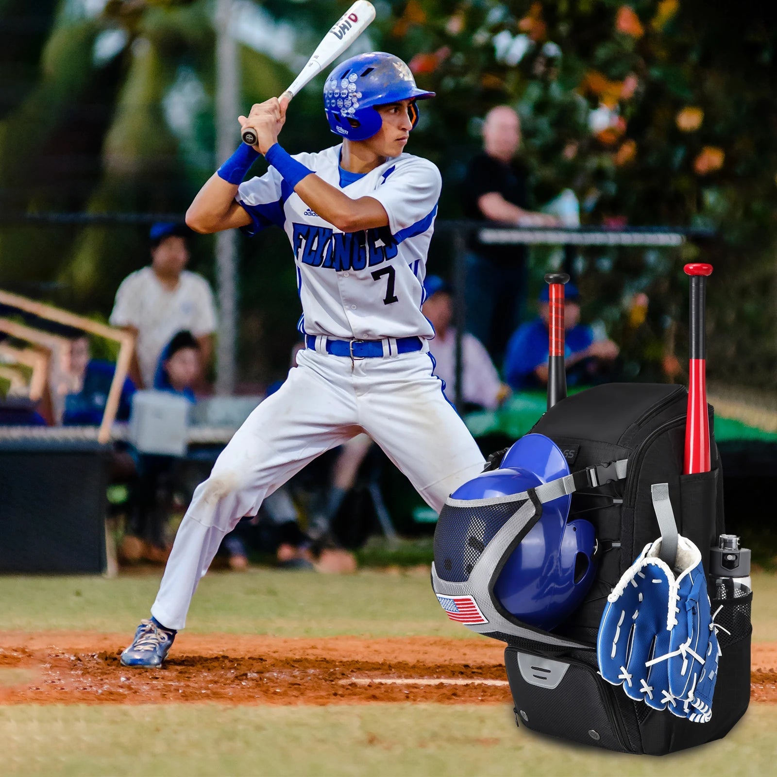 Youth Baseball Equipment Backpack with Dedicated Shoe CompartmentEstaliosFitEstaliosFit184218377;2026052;1777703623BAOI6
