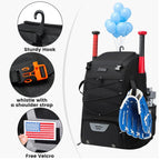 Youth Baseball Equipment Backpack with Dedicated Shoe CompartmentEstaliosFitEstaliosFit184218377;2026052;1777703623BAOI6