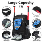 Youth Baseball Equipment Backpack with Dedicated Shoe CompartmentEstaliosFitEstaliosFit184218377;2026052;1777703623BAOI6