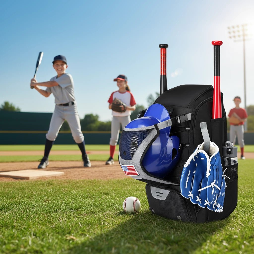 Youth Baseball Backpack – Waterproof with Shoe Compartment